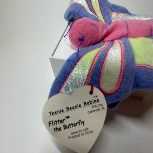 Ty Beanie Babies Flitter The Butterfly & Mini Flitter. Lot 2 - Picture 6 of 11